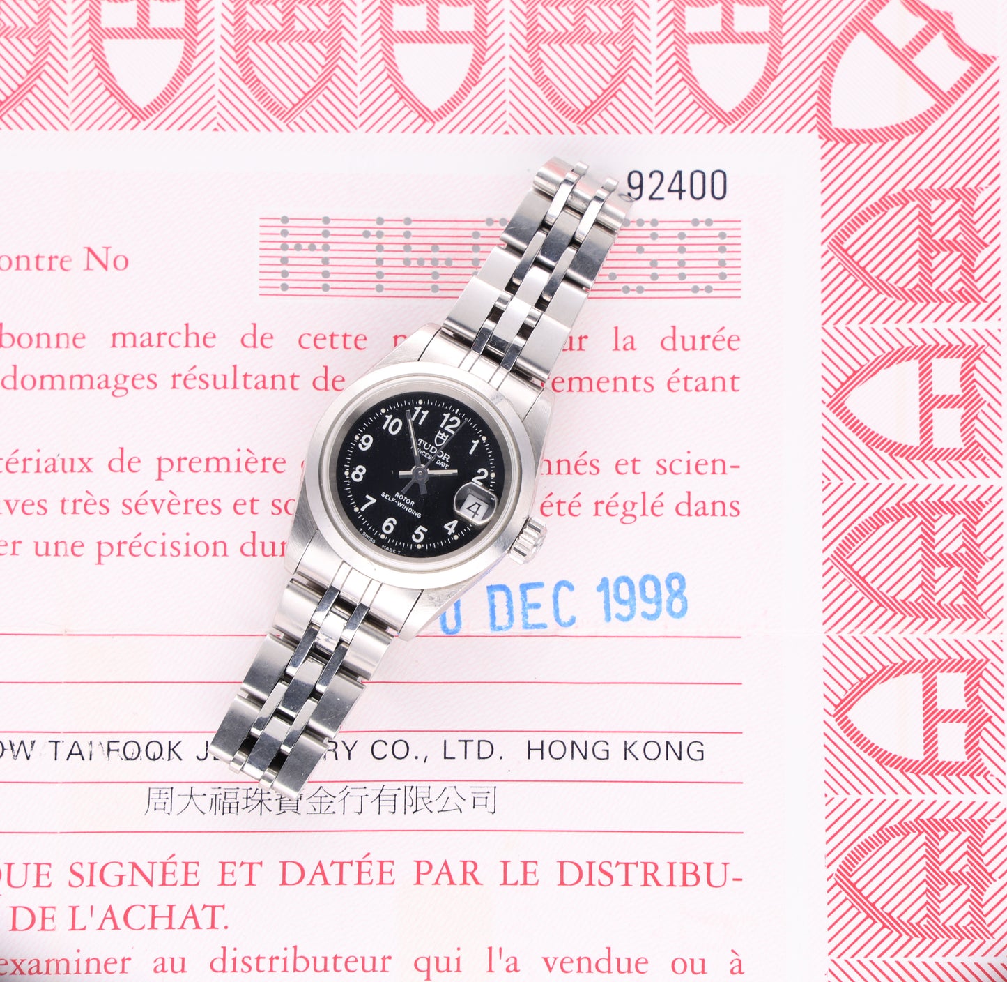 TUDOR 92400 lady paper
