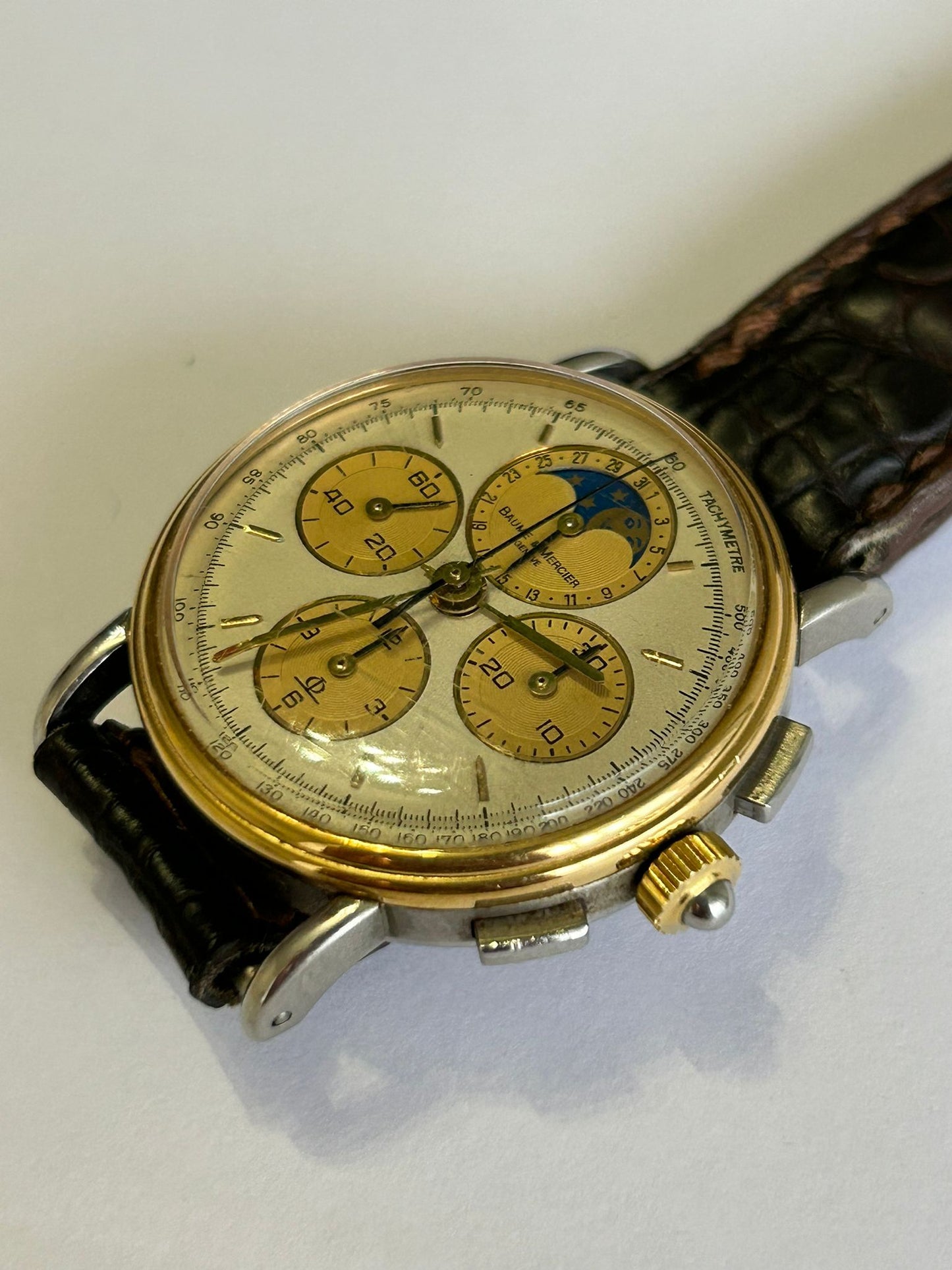 Baumé e mercier steel and gold