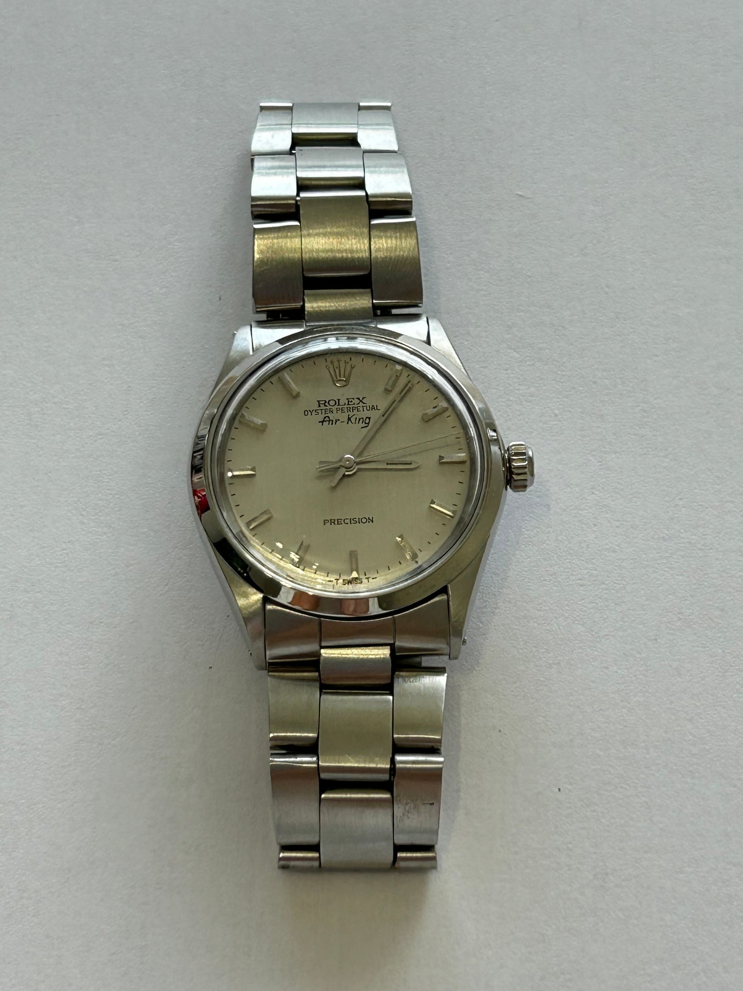 Rolex air king 5500 gray dial