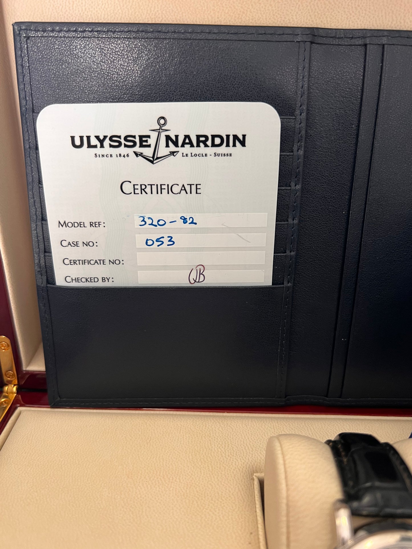 Ulysse Nardin Perpetual calendar Gmt whit gold ref 320-82 Full set