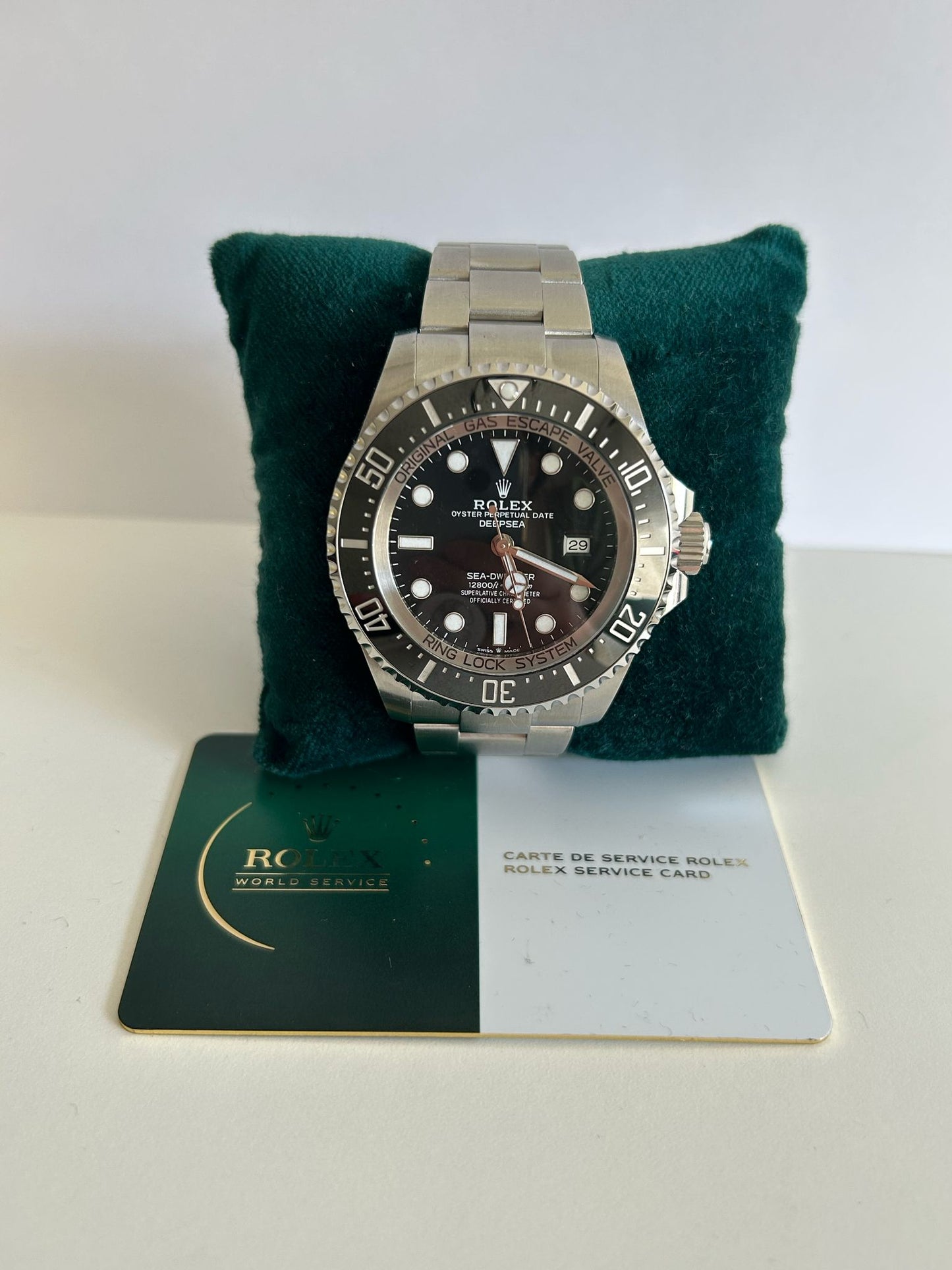 Rolex seadweller 126600 service card