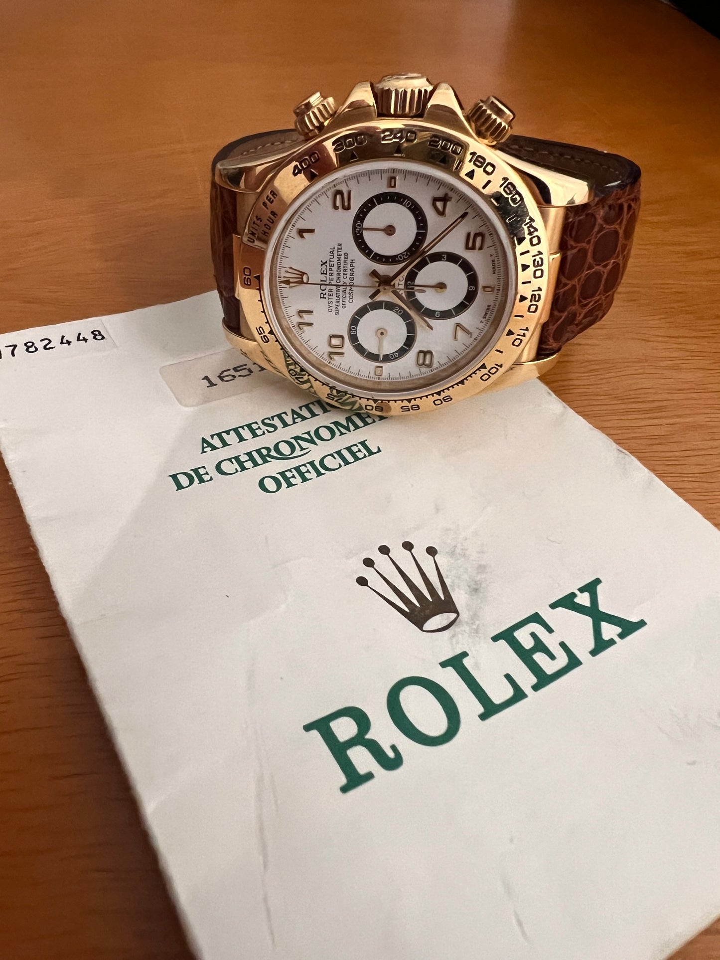 Rolex daytona 16518 paper
