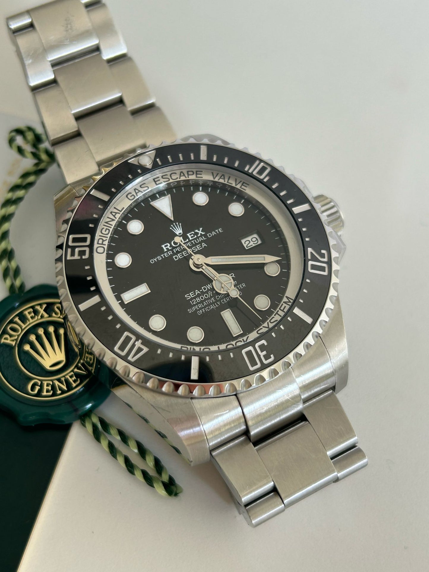 Rolex seadweller 126600 service card