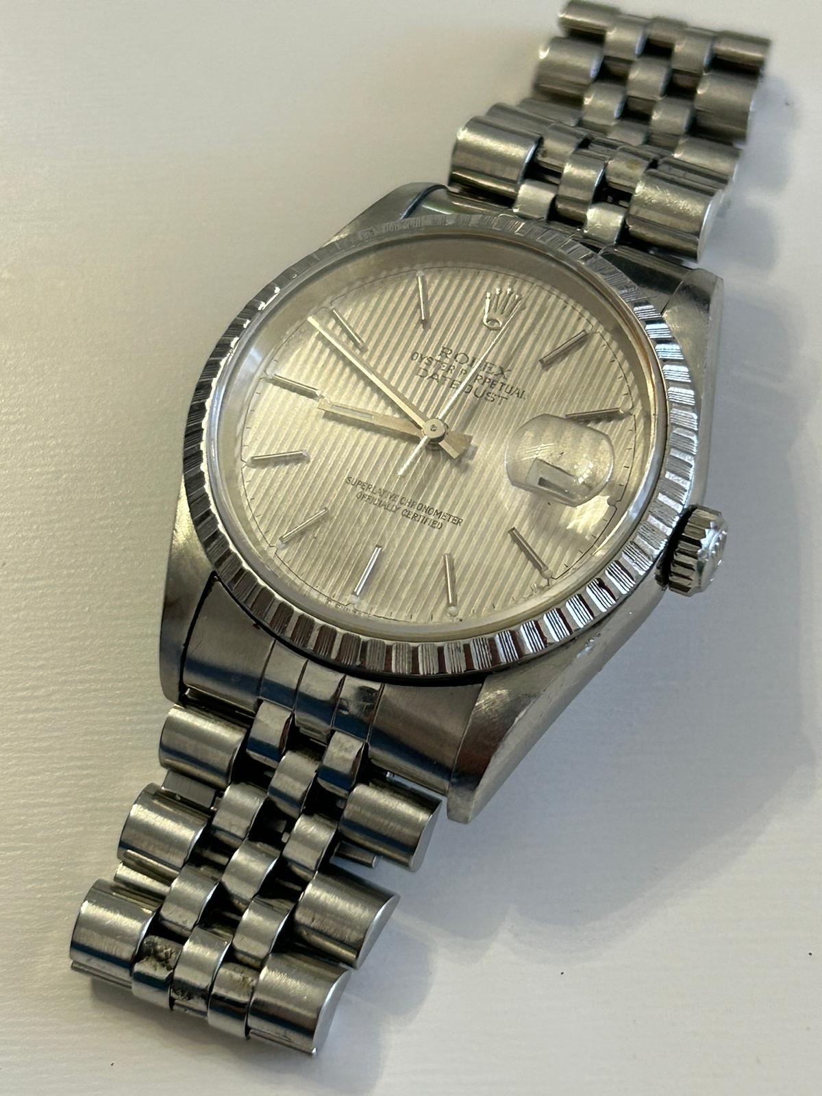 Rolex Datejust 16220 tapisserie dial