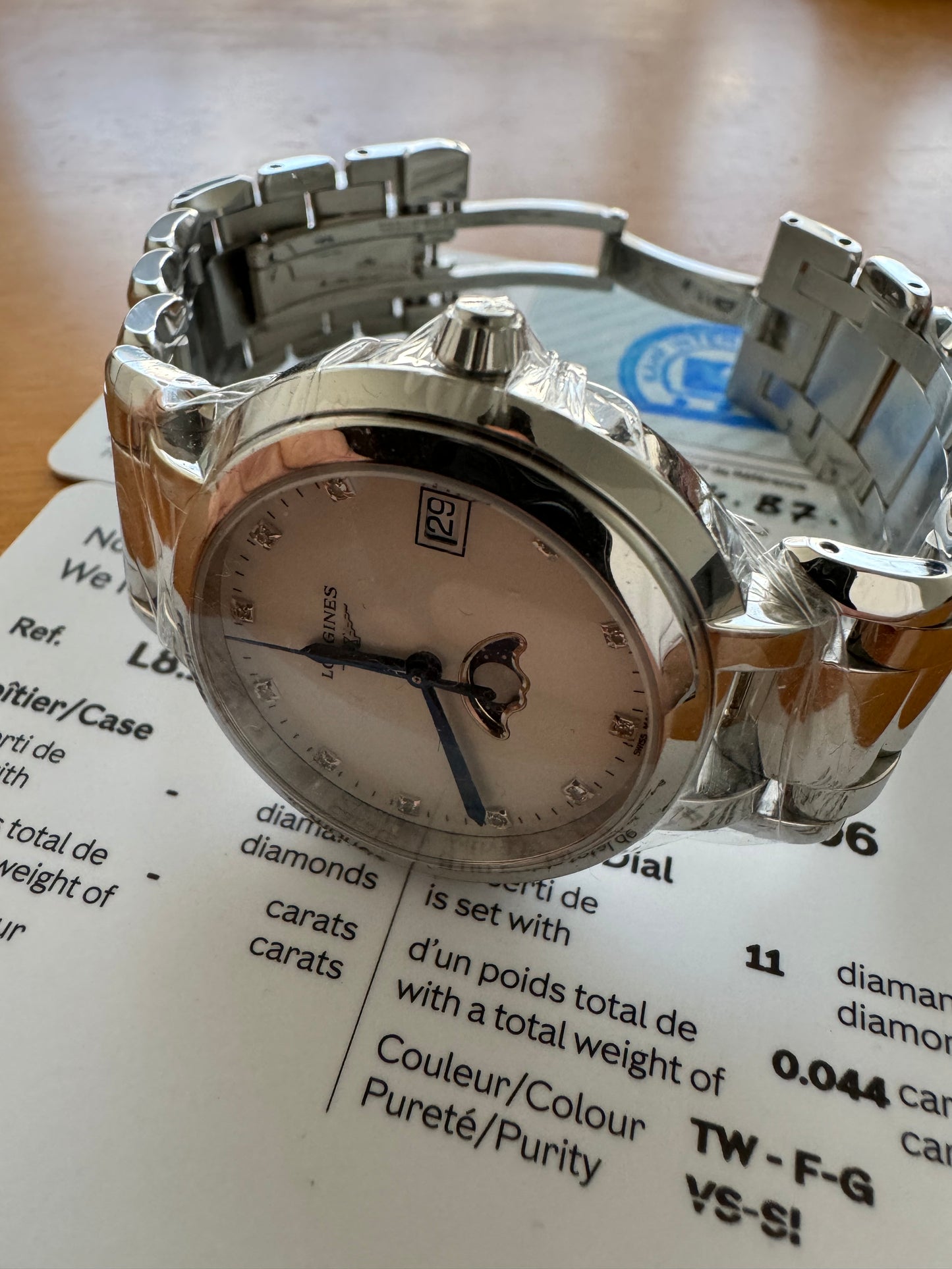 Longines Prima Luna Stainless White Quartz L8.116.4.71.6