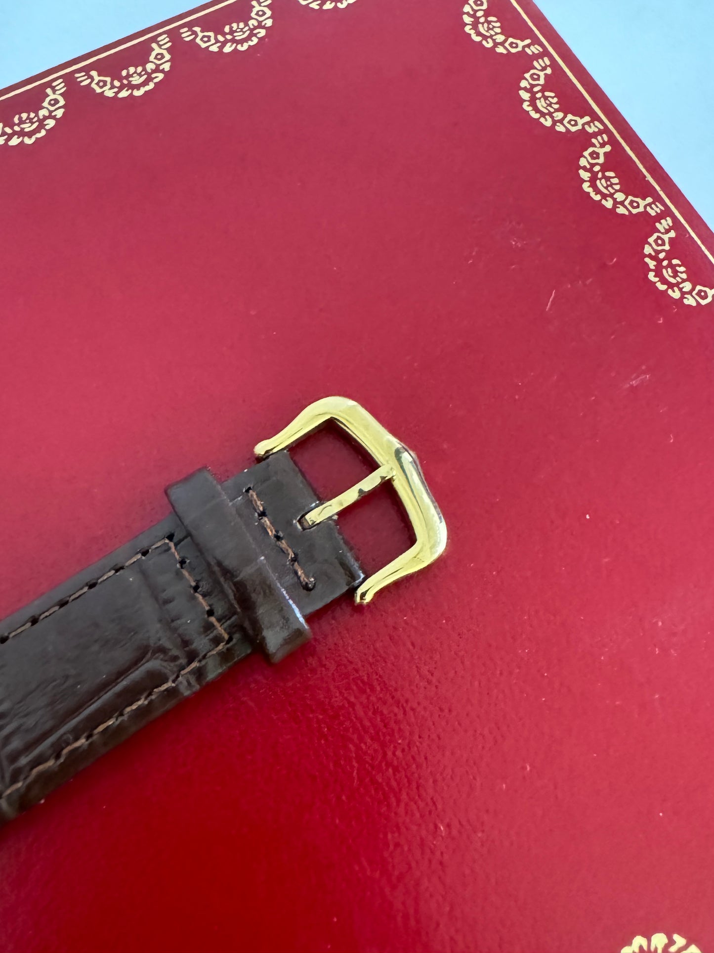 Cartier tank manual wood