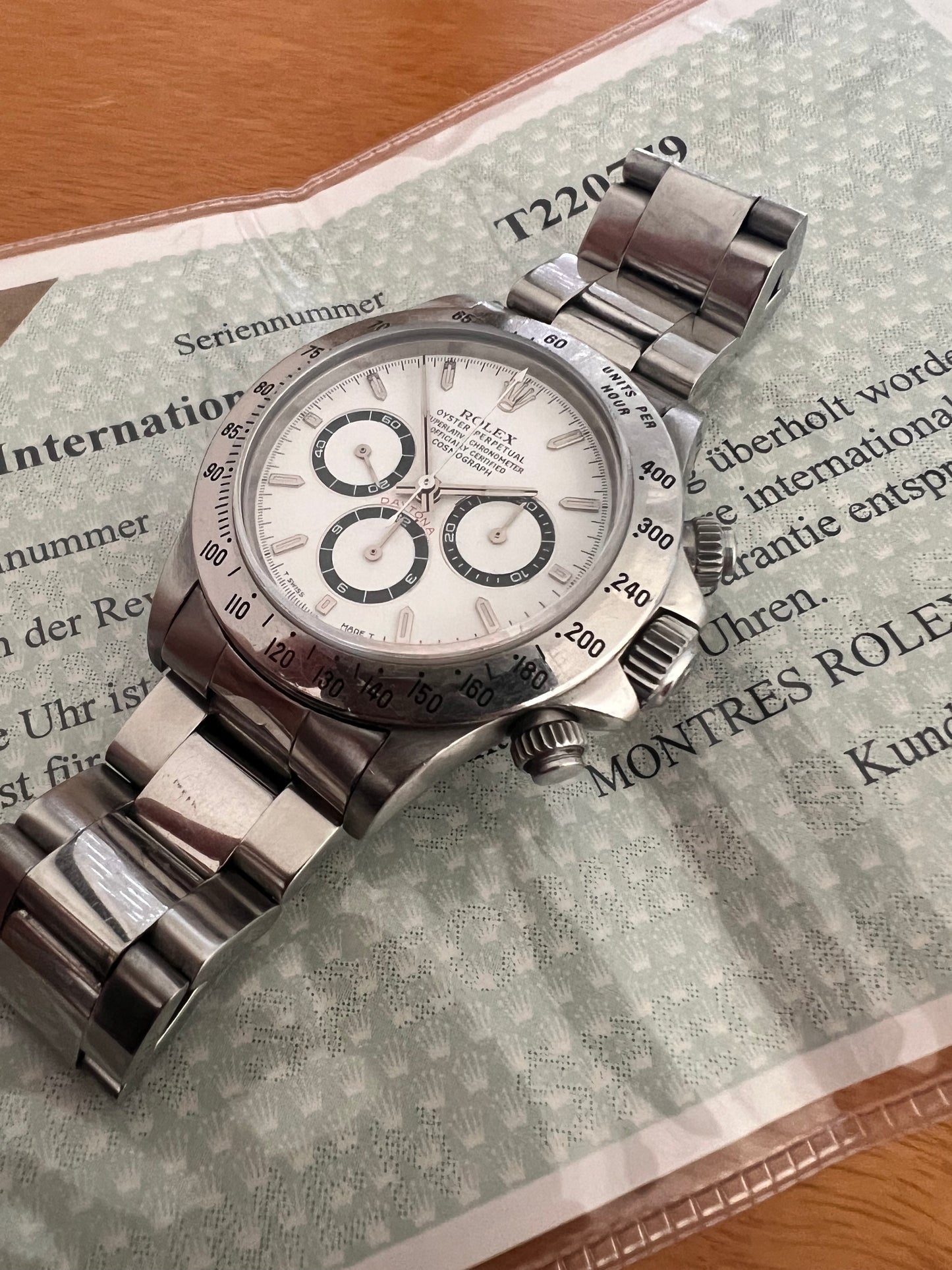 Rolex daytona zenith 16520 set t