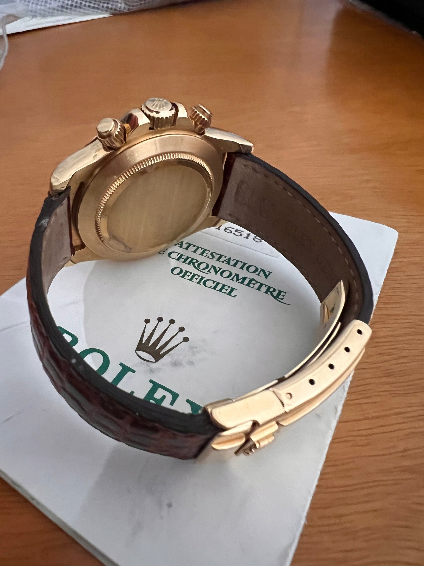 Rolex daytona 16518 paper