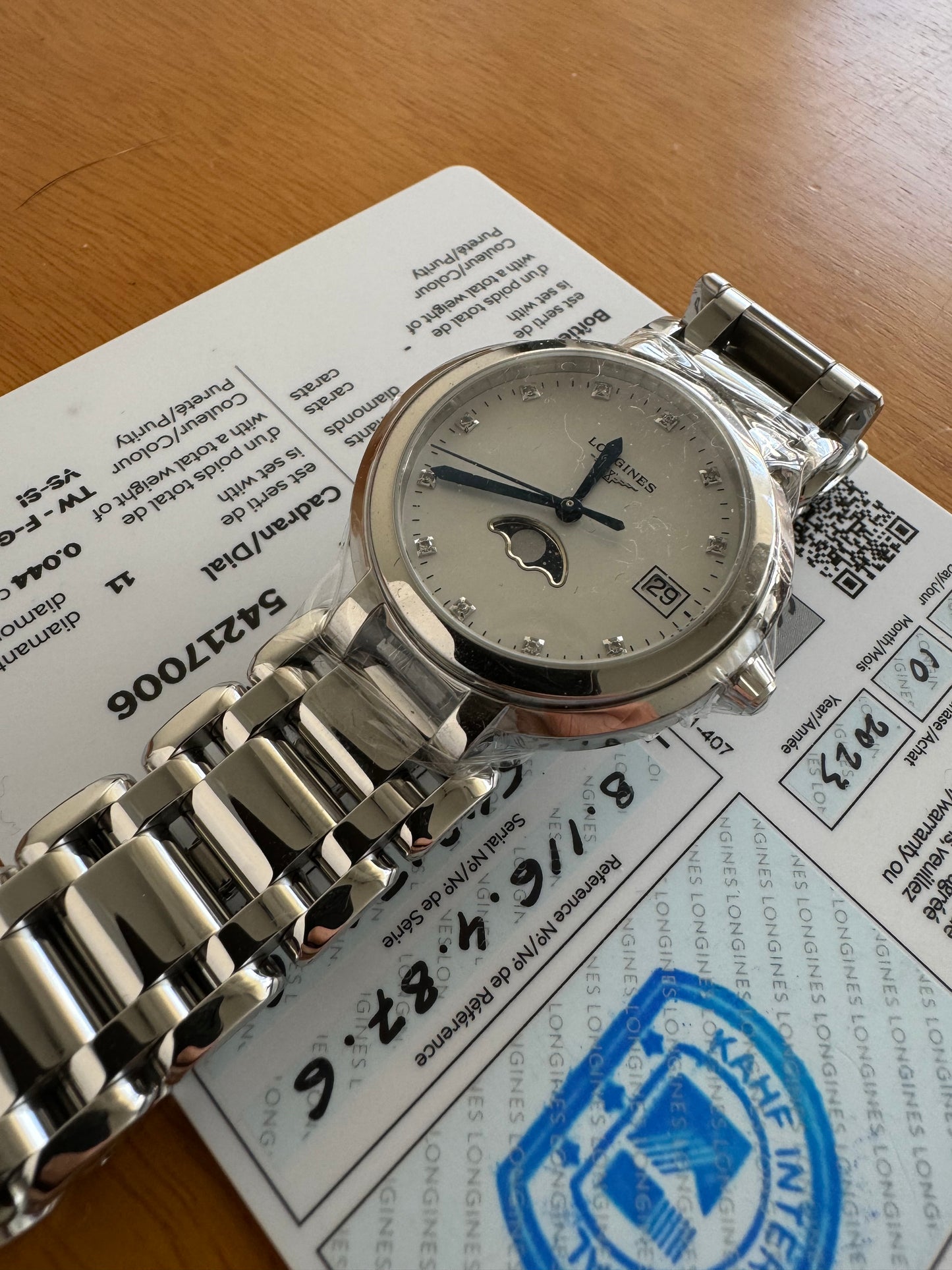 Longines Prima Luna Stainless White Quartz L8.116.4.71.6