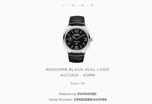 Radiomir Black Seal Logo Acciaio - 45mm PAM00380