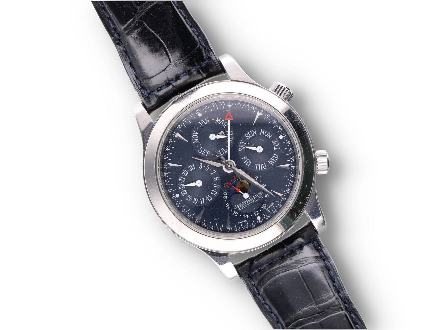 Legendary Grande Memovox Master Control Serie Limite of 250 pieces, Platinum. Perpetual Calender, reveil Reference : 146.6.95