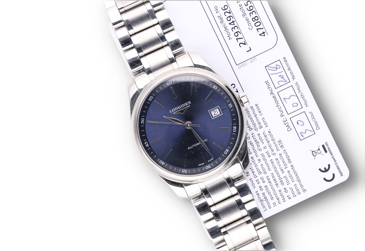 Longines Blu Dial Automatic L27934926