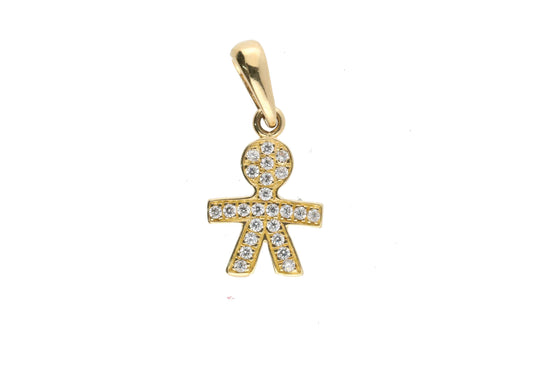 Pendente kid in oro 18 kt