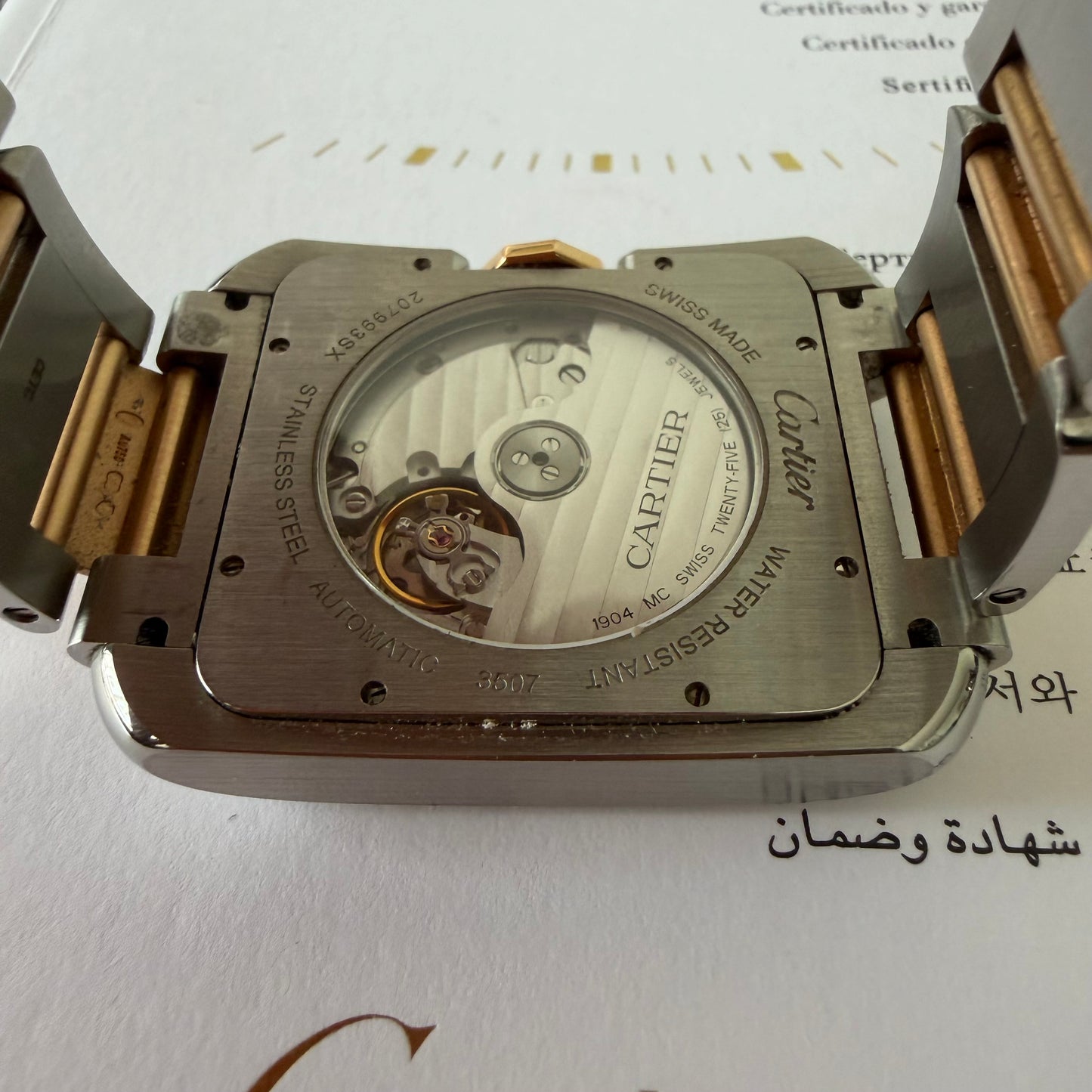 Cartier tank 3597 XL