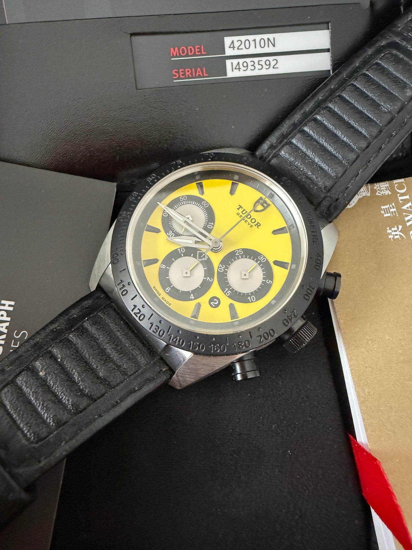 Tudor 42010N Yellow dial