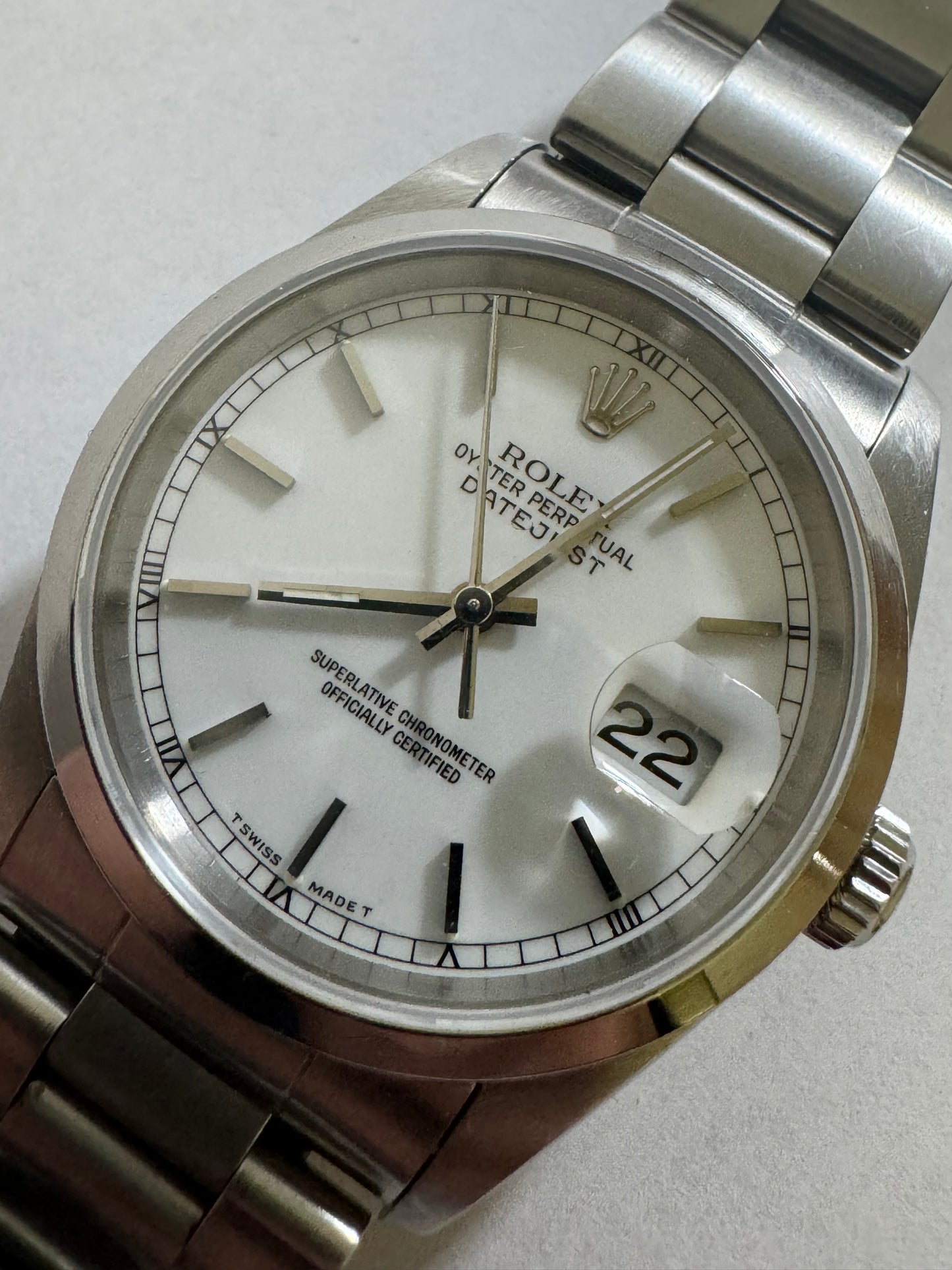 Rolex datejust 16200 ceramic dial