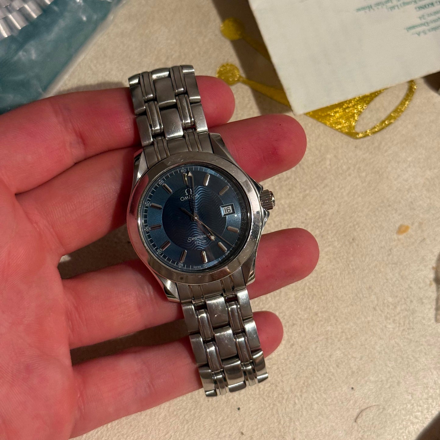 Omega seamaster blu dial