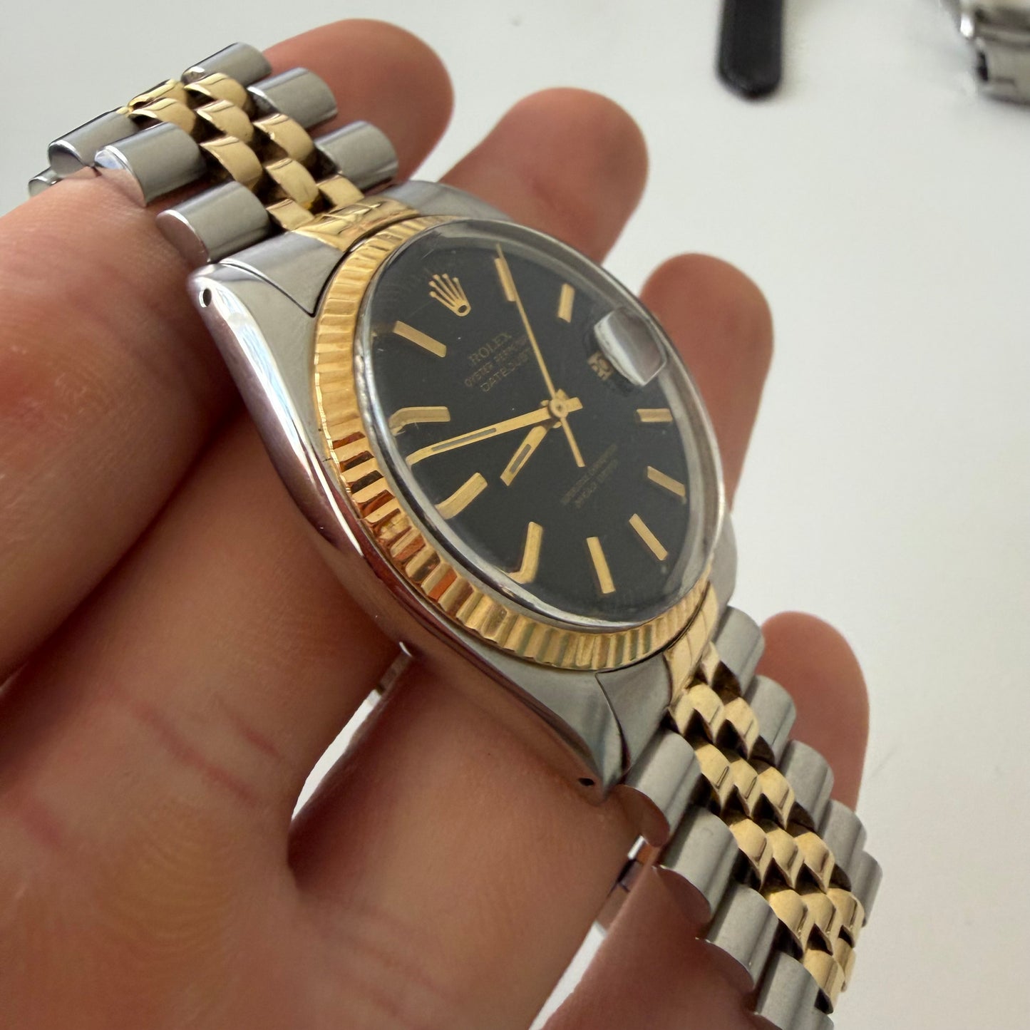 Rolex datejust 1601 black dial