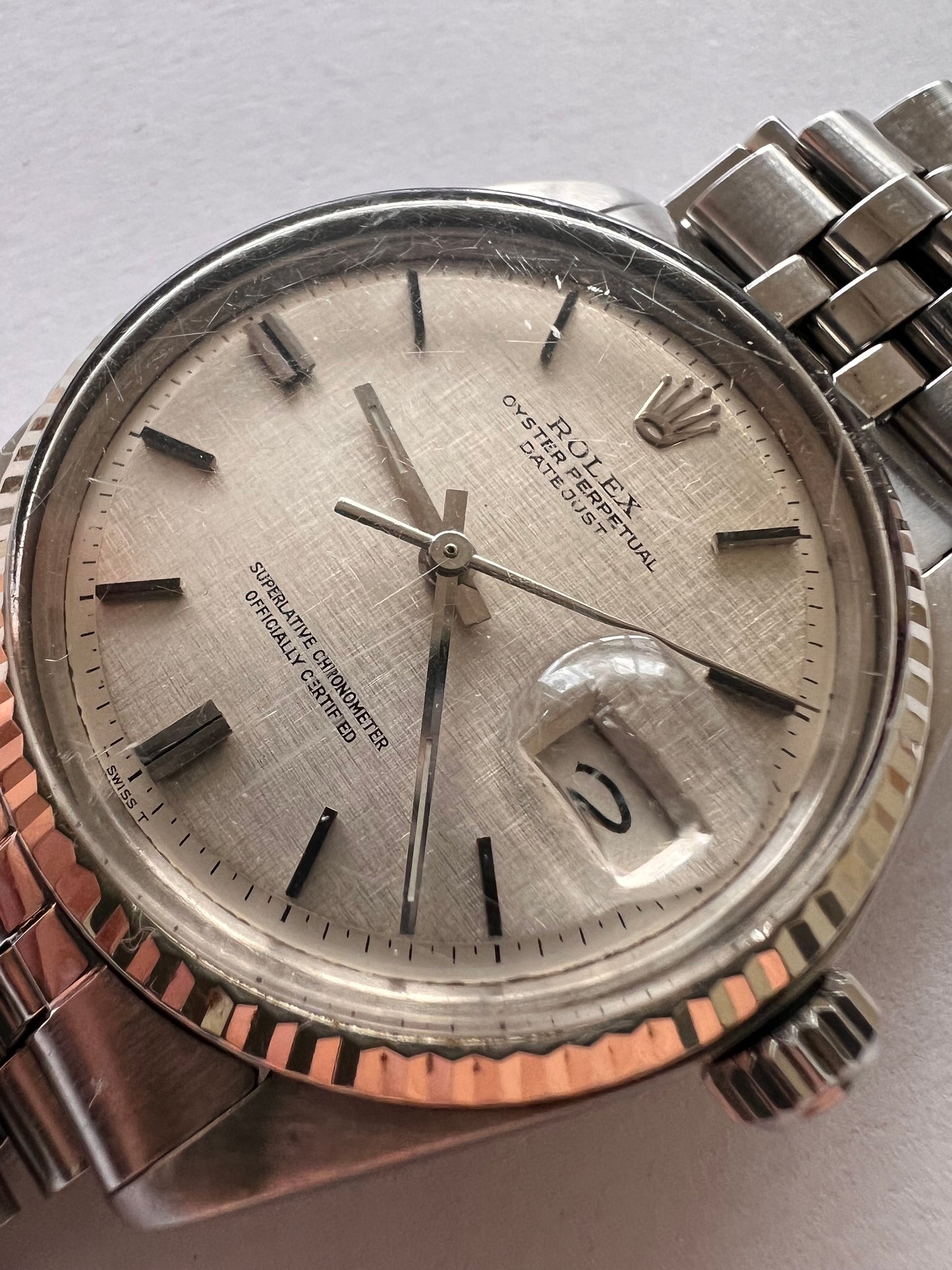 Rolex Datejust 1601 vintage 1970 linen dial