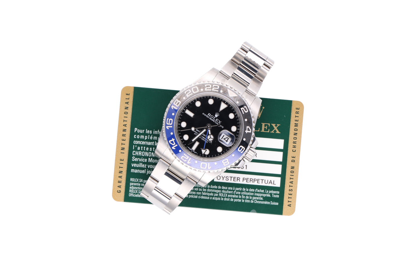 Rolex gmt batman 116710blnr 2014