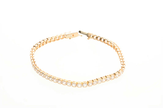 Braccaile tennis in oro 18 kt