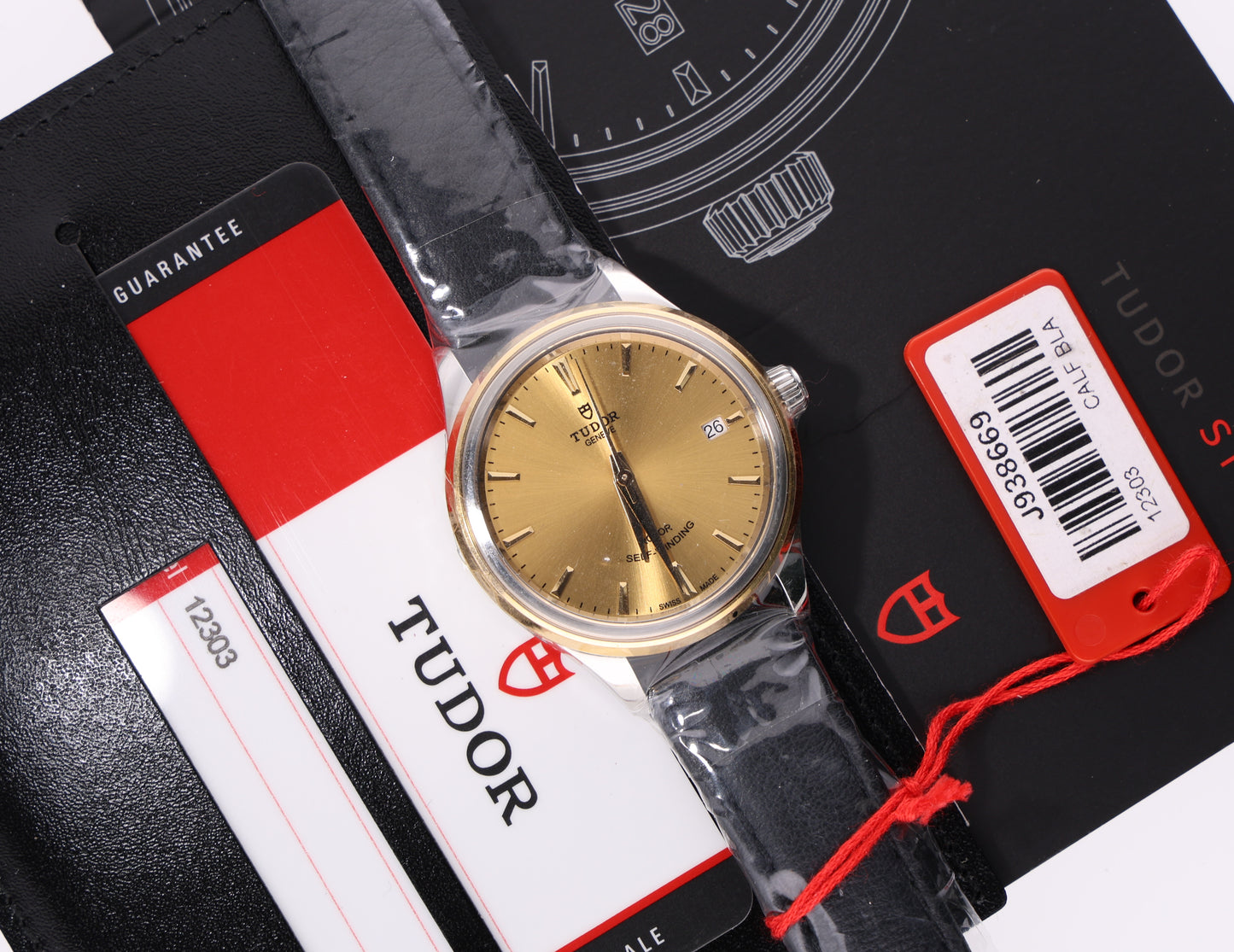Tudor Style 12303 new full stickers open date champ