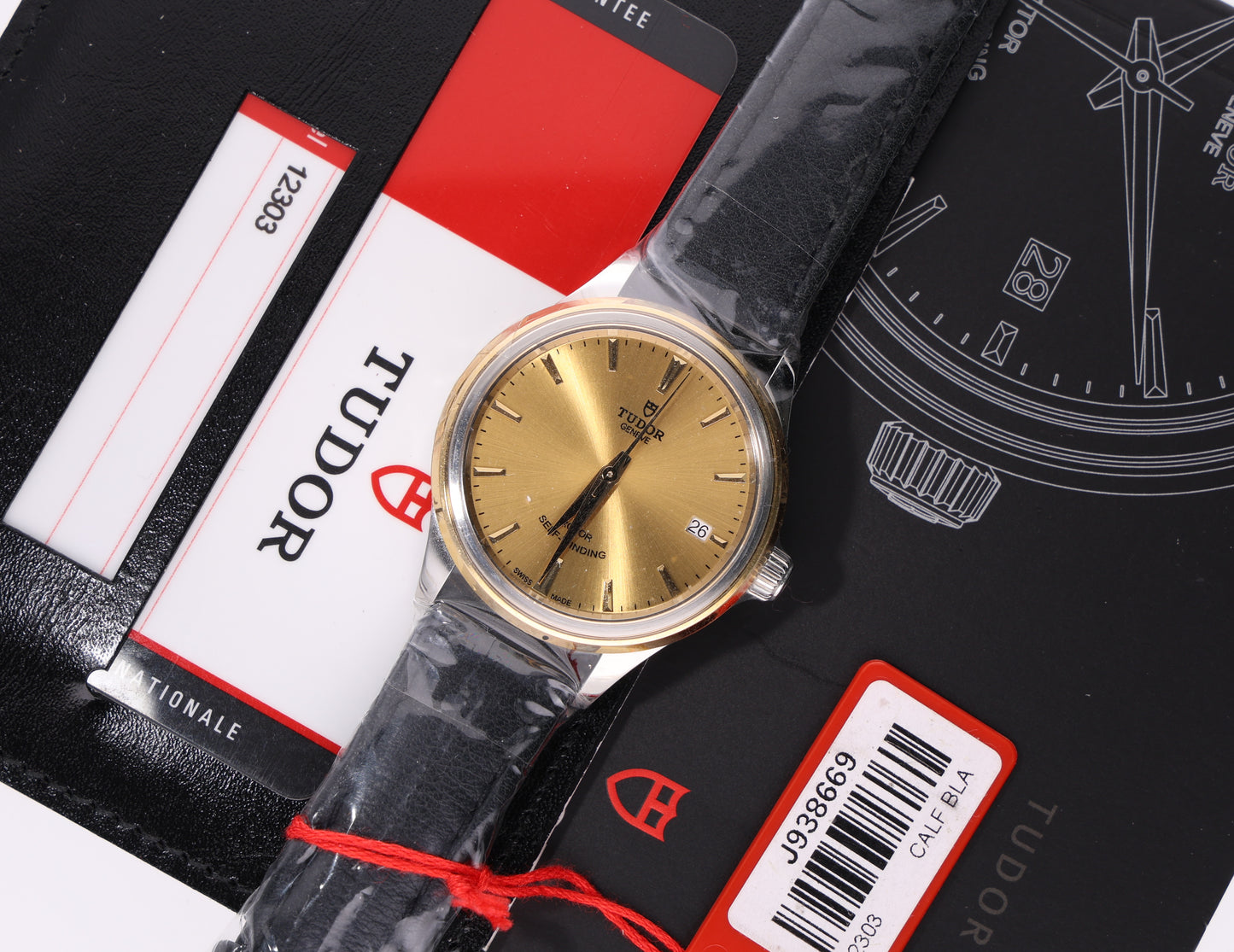 Tudor Style 12303 new full stickers open date champ