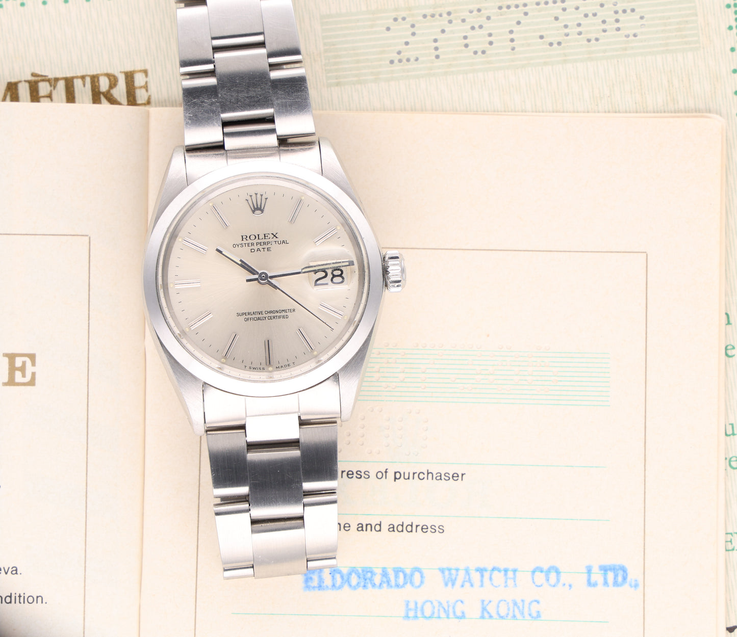 Rolex 1500 34mm with origiaPaper