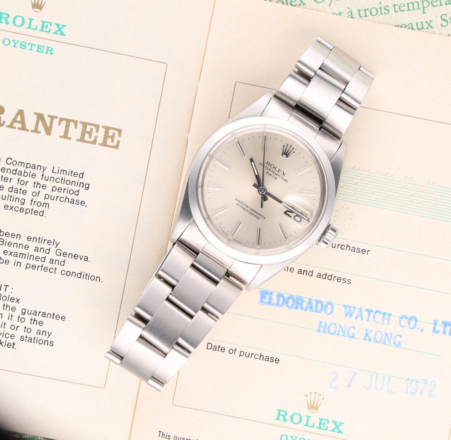 Rolex 1500 34mm with origiaPaper