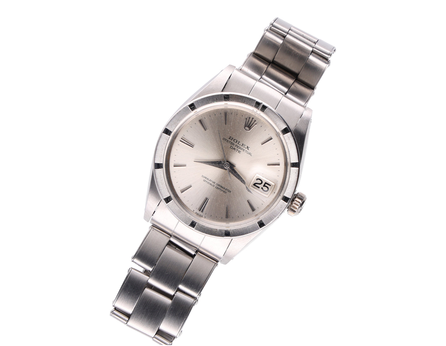Rolex Date 1501 sfere a foglia rivetti