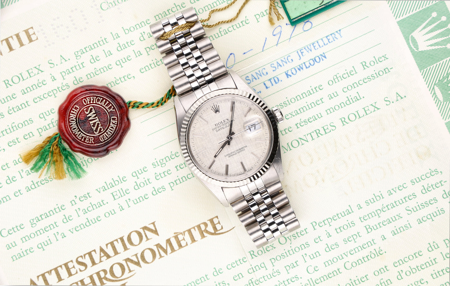 Rolex Datejust 16014 Linen Dial perfect condition