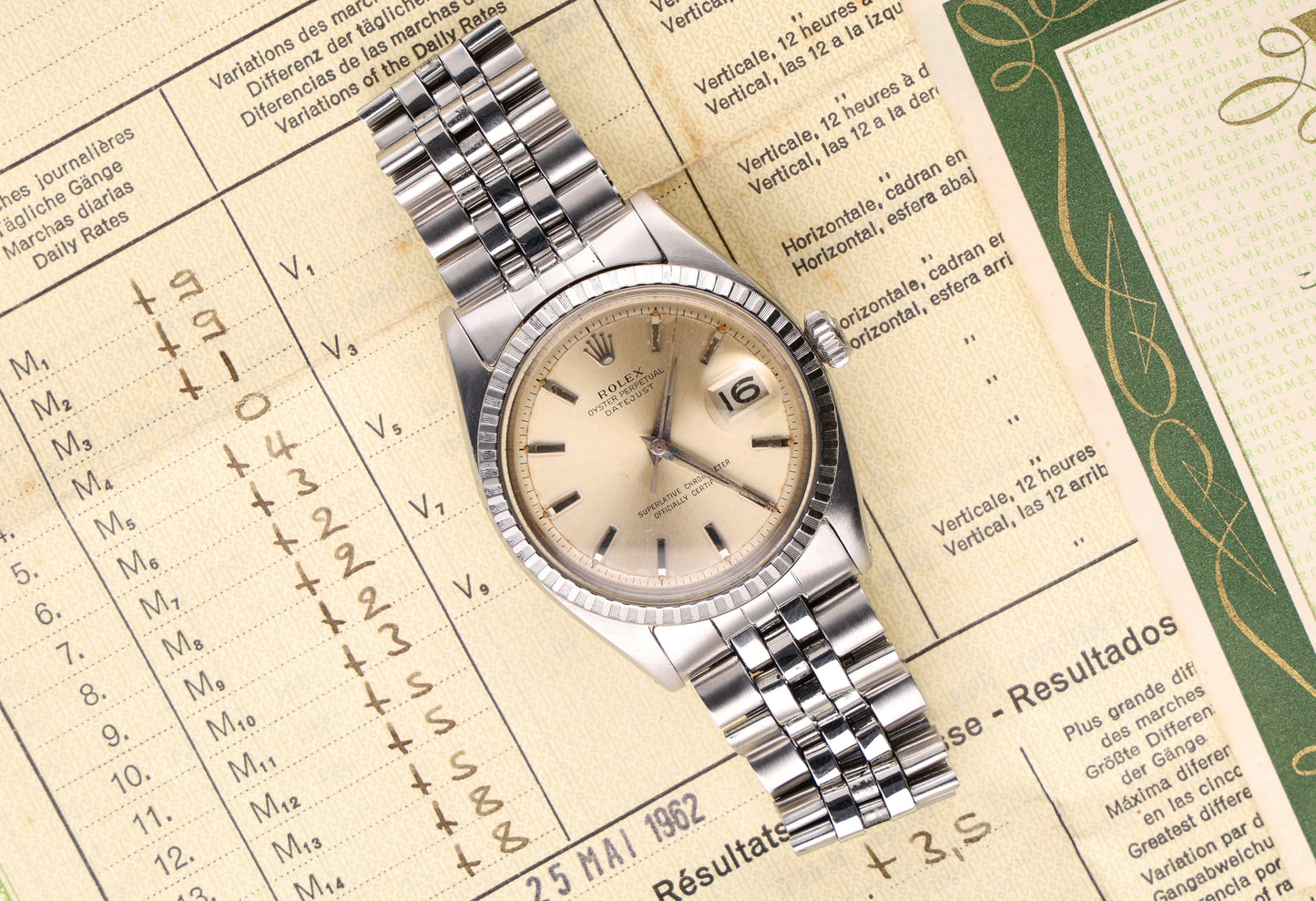 Rolex Datejust 1603 from 1964 full set