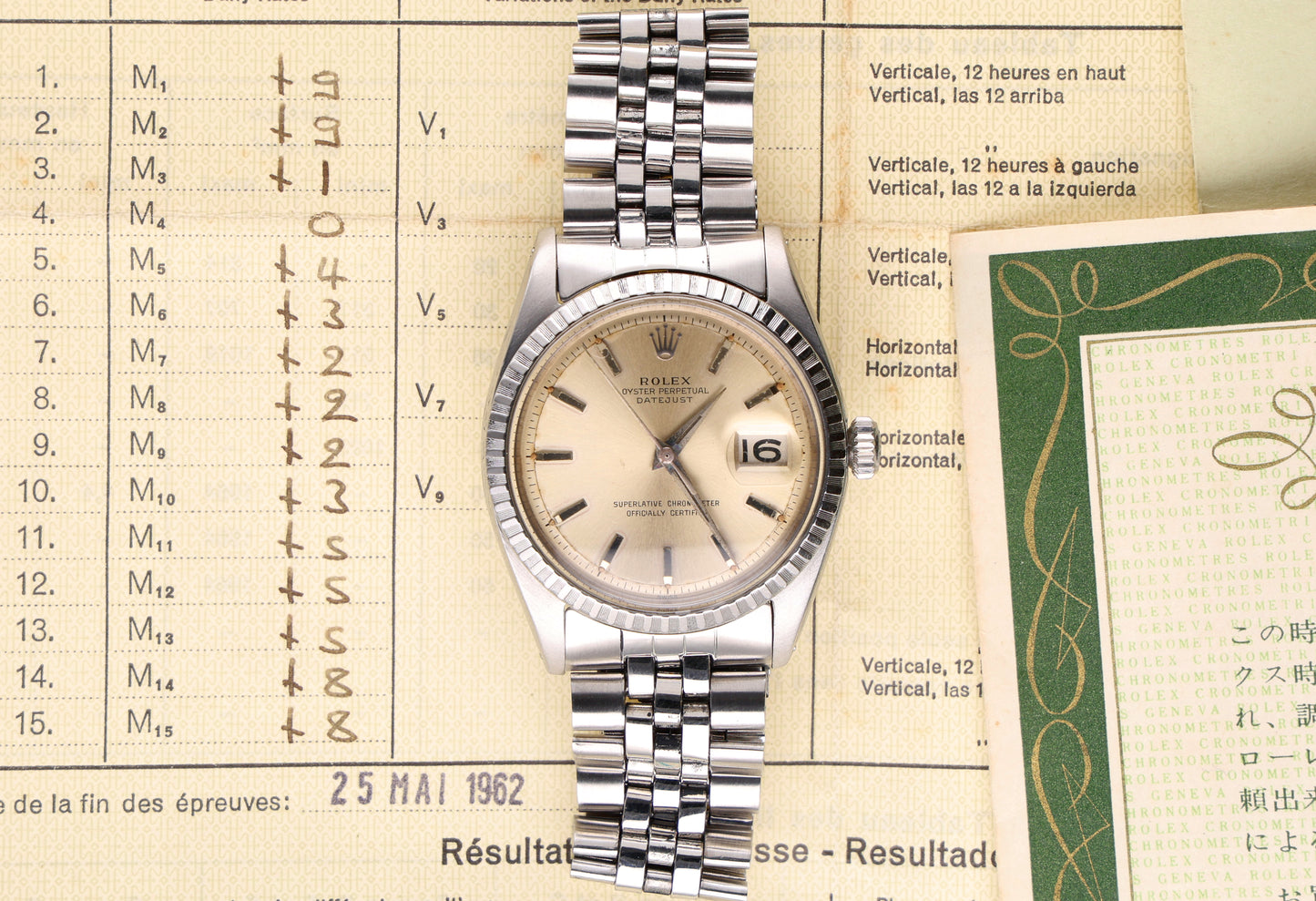 Rolex Datejust 1603 from 1964 full set