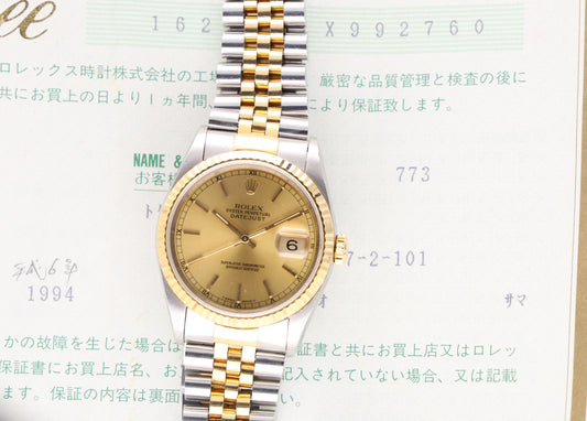 Rolex datejust 16233 x series