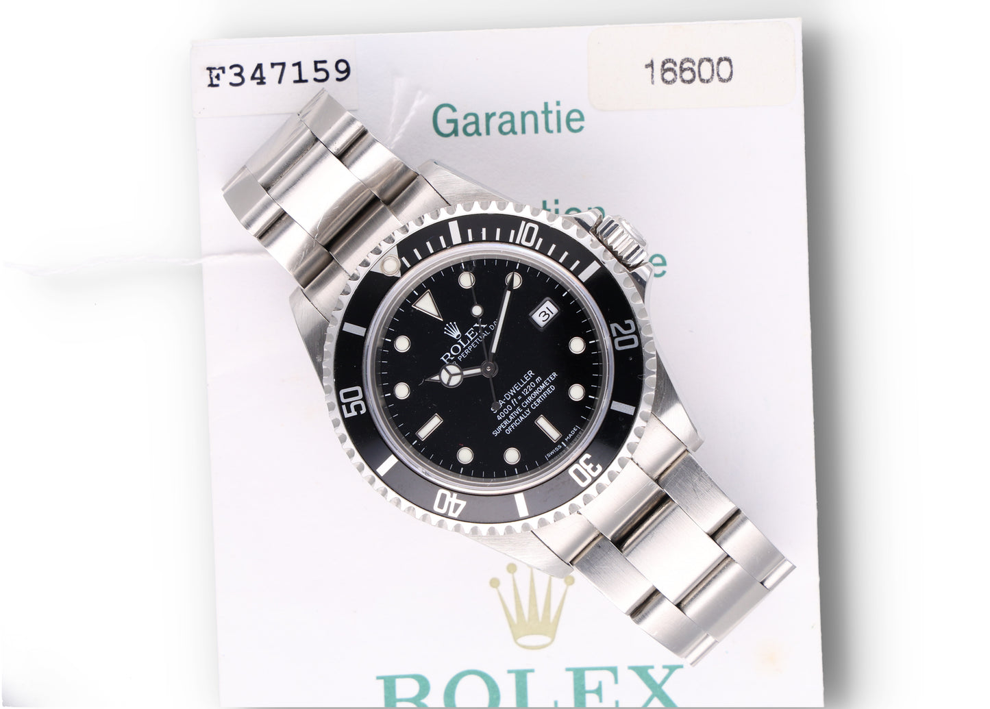 Rolex SEADWELLER 16600 NO HOLES