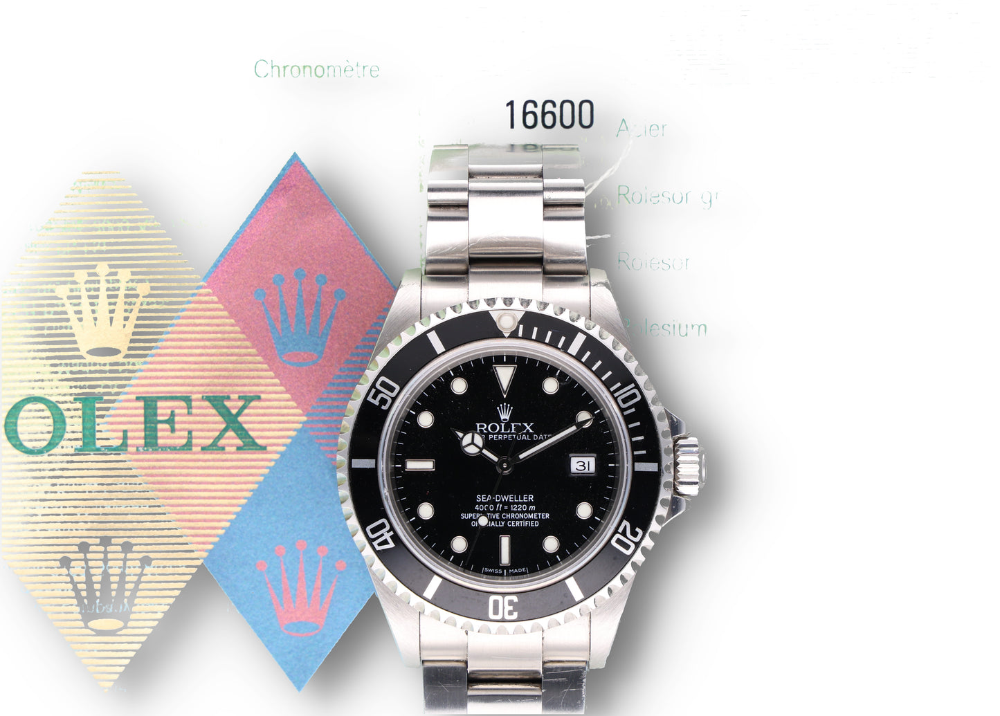 Rolex SEADWELLER 16600 NO HOLES