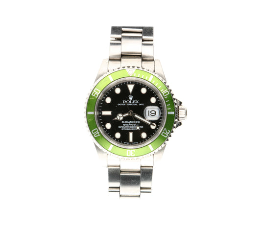 Rolex - Submariner Date 'Kermit' Flat Four - 16610LV