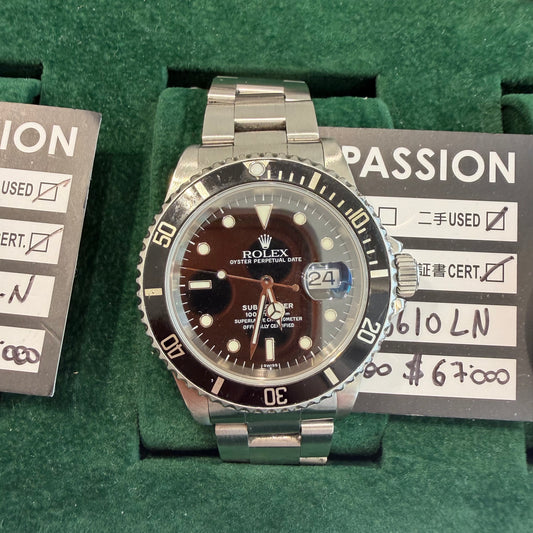 ROLEX 16610 garanzia only swiss dial