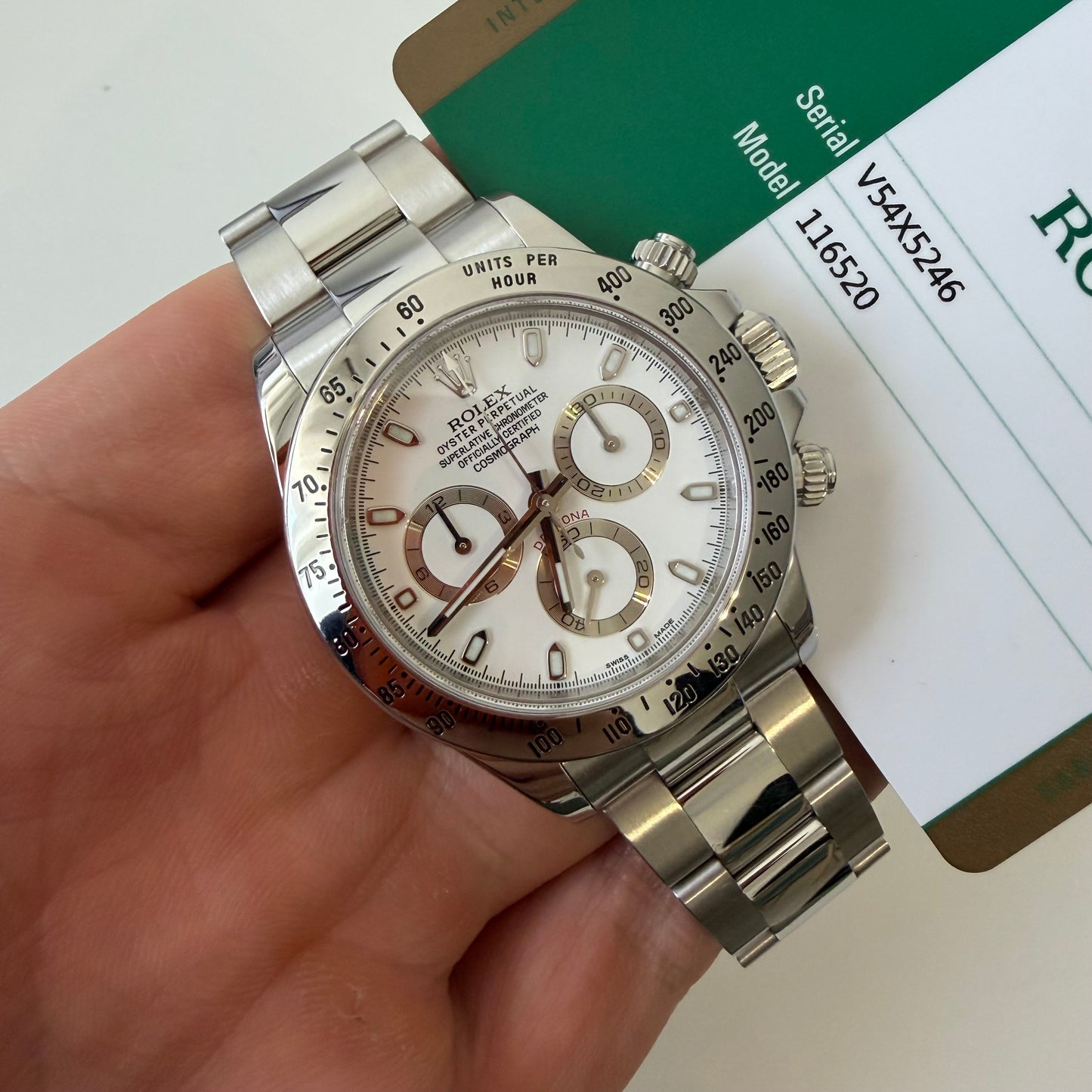 Rolex 116520 DAYTONA aph shiny buckle