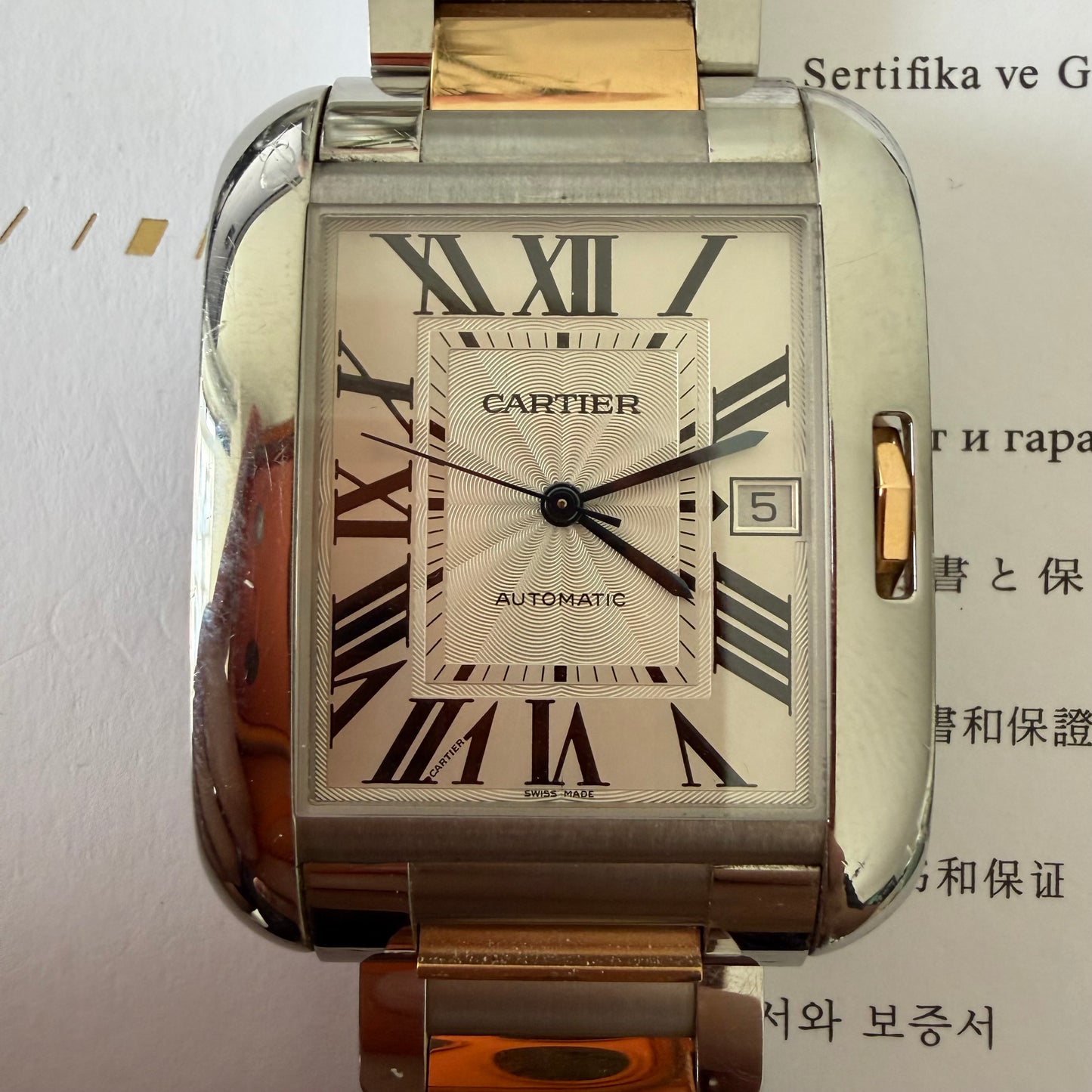 Cartier tank 3597 XL