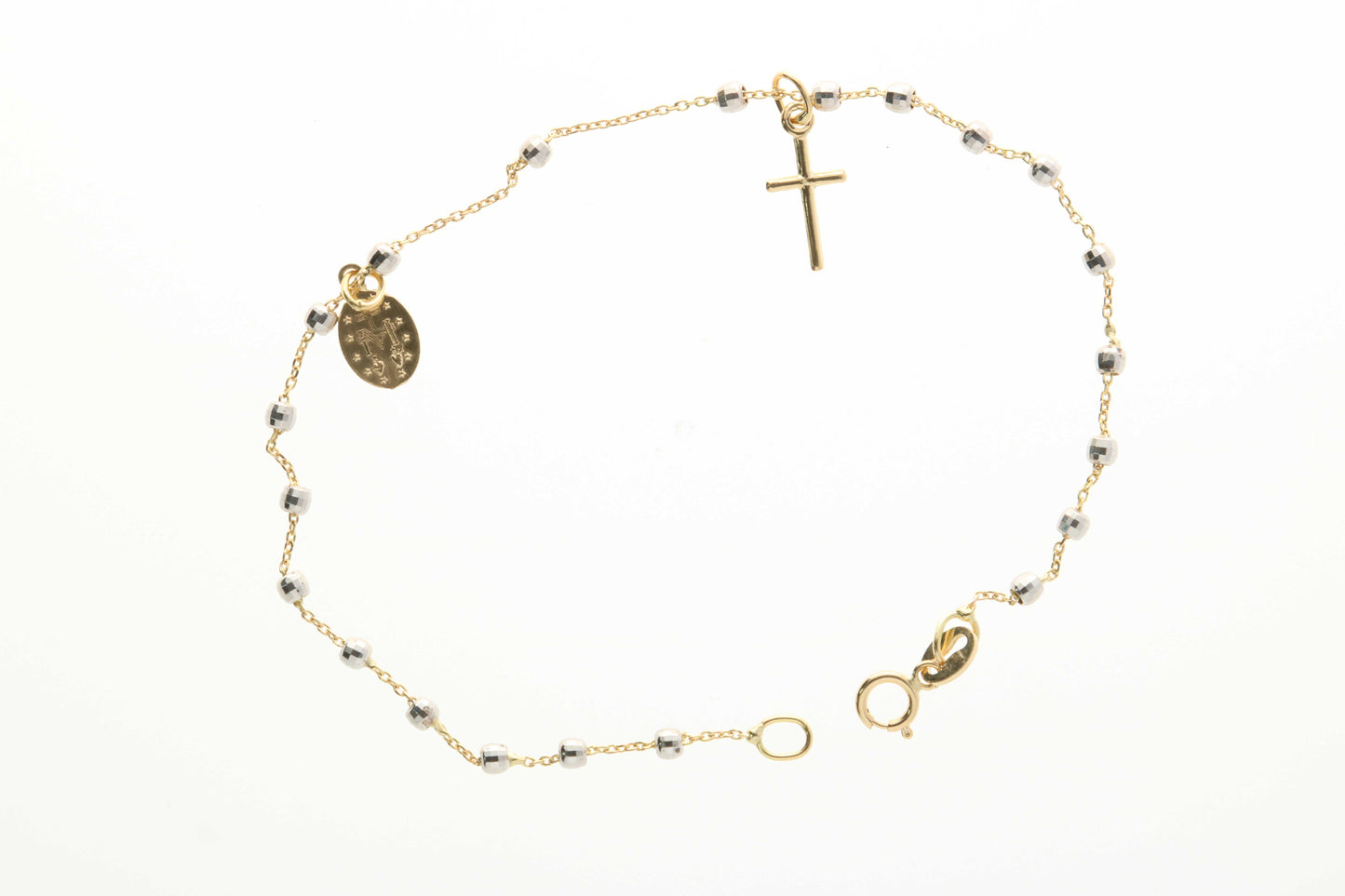 Bracciale rosario  in oro 18 kt