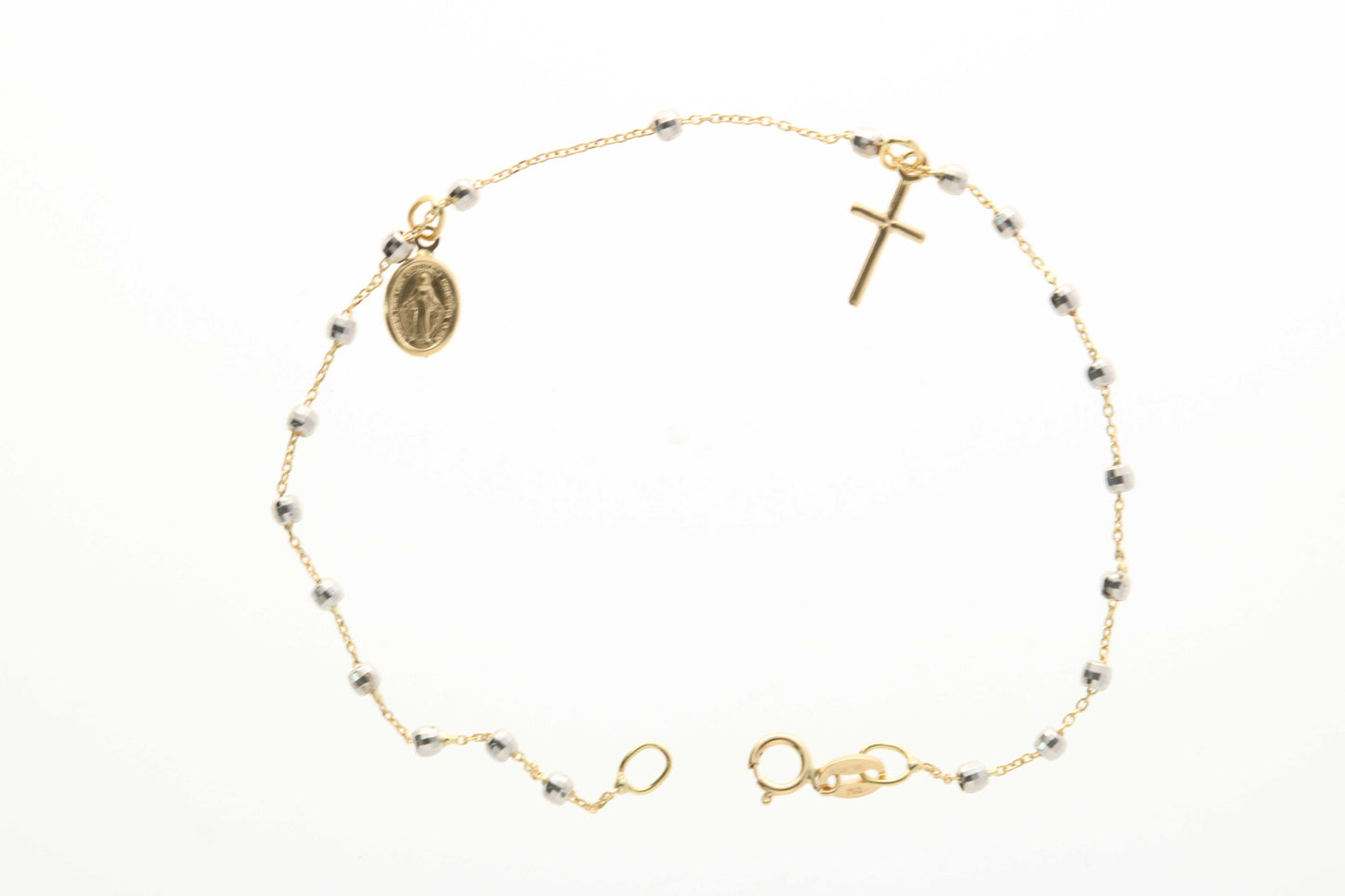 Bracciale rosario in oro 18 kt