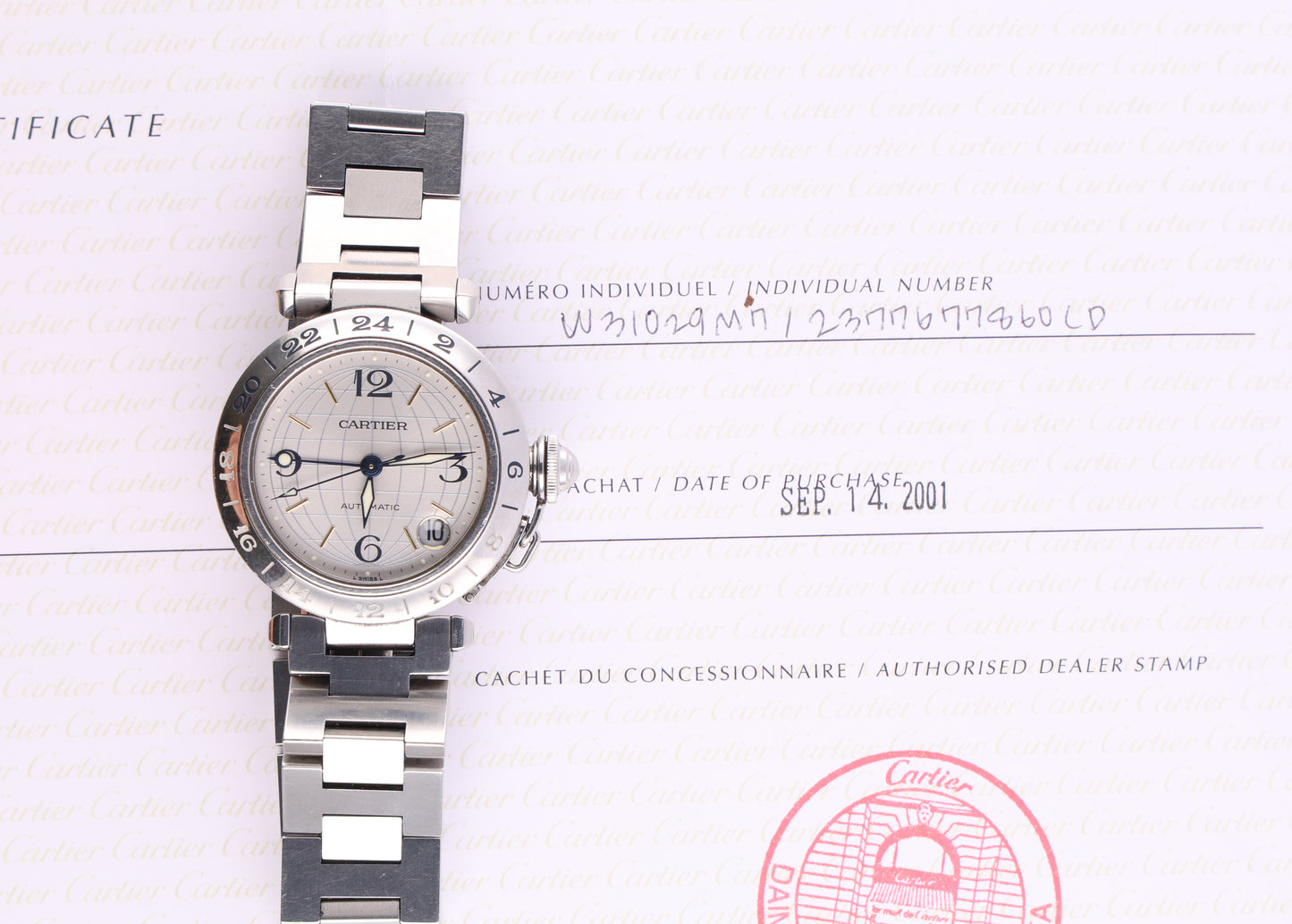 Cartier Pasha W31029M7 GMT
