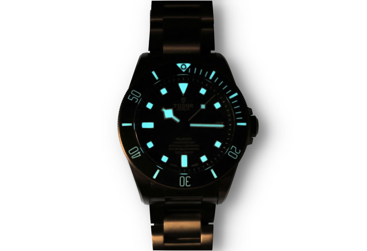 Tudor 25600TB Pelagos Blu dial double strap
