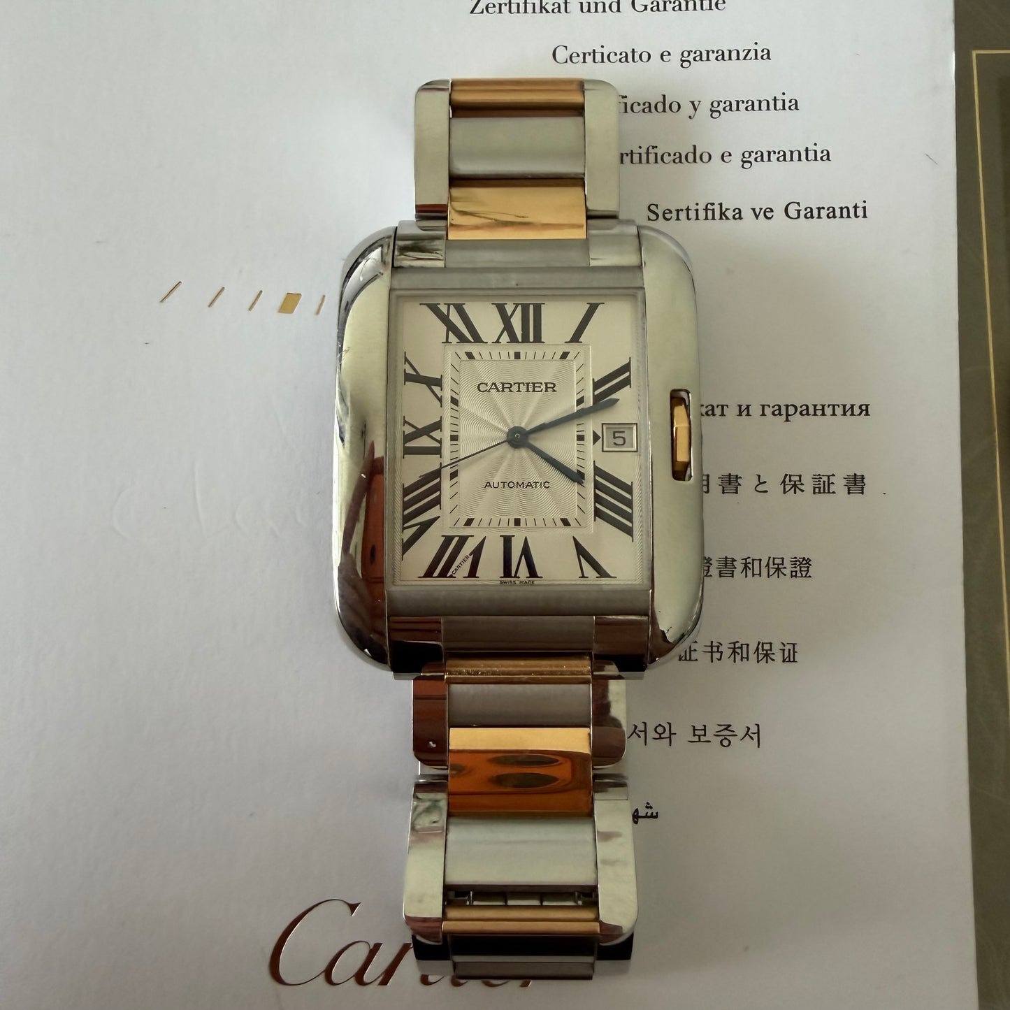 Cartier tank 3597 XL