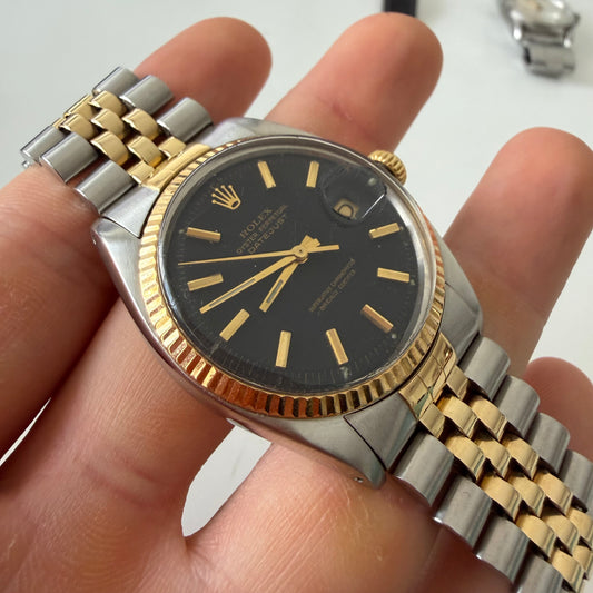 Rolex datejust 1601 black dial