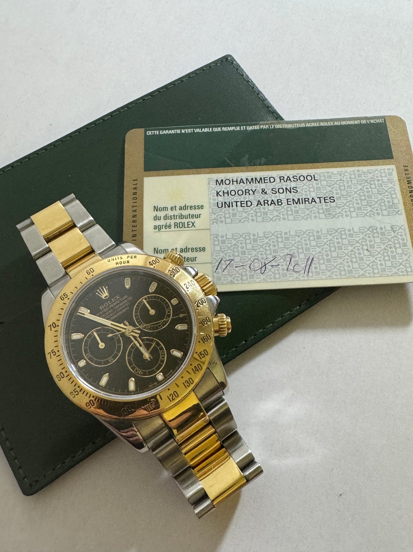 Rolex Daytona 116523 m series short clasp