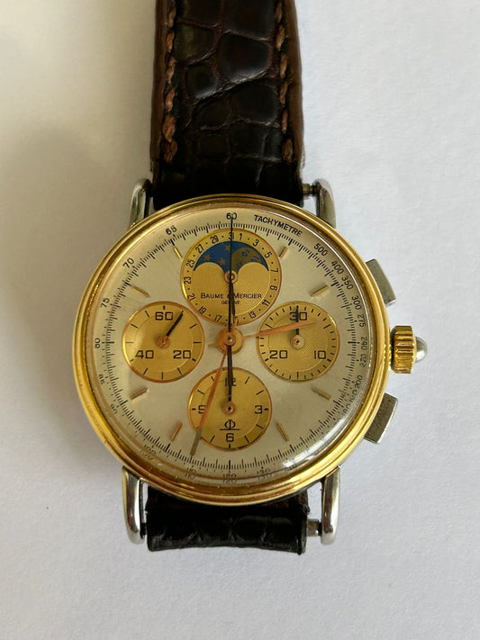Baumé e mercier steel and gold