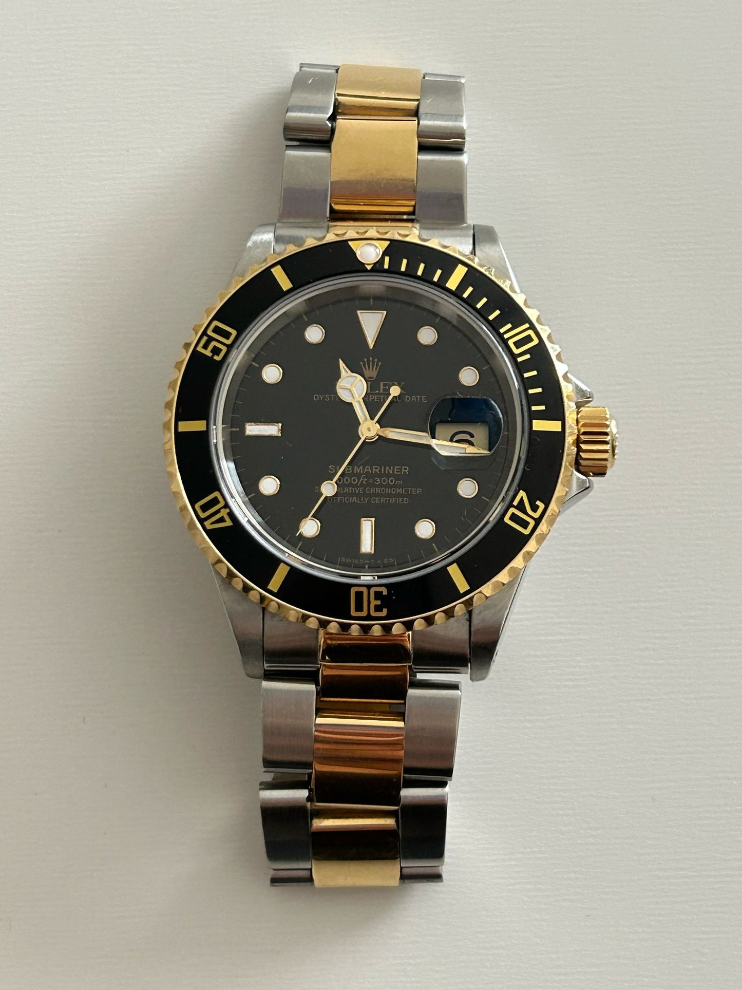 Rolex submariner 16613 seriale T service Rolex