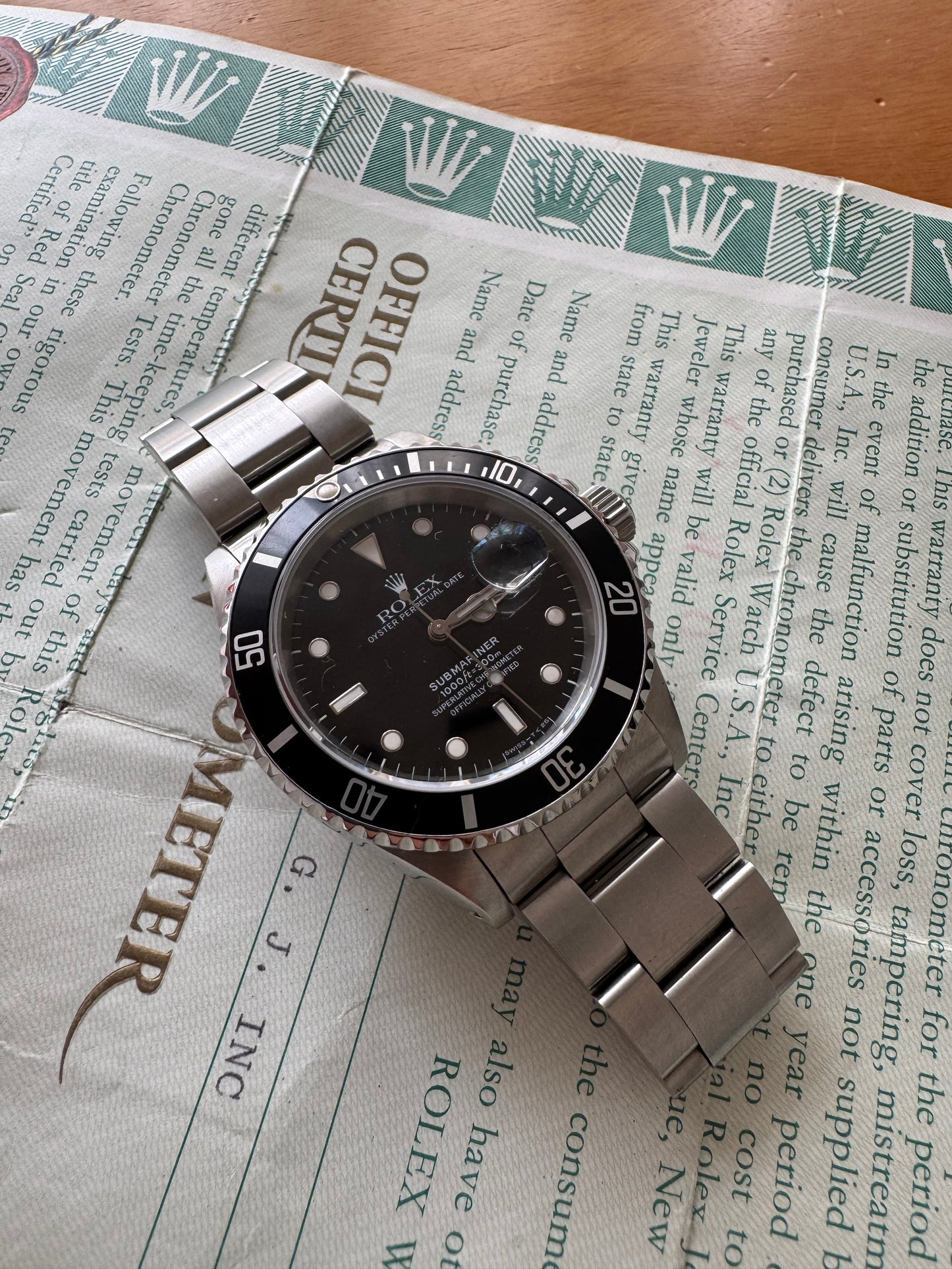 Rolex Submariner 16610 seriale N